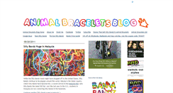 Desktop Screenshot of animalbraceletsblog.com