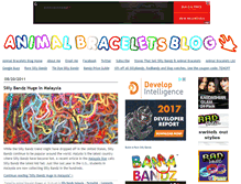 Tablet Screenshot of animalbraceletsblog.com